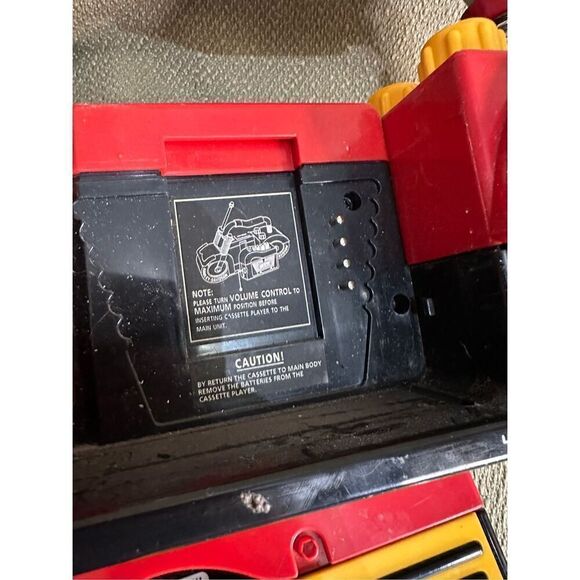 Junior Rider HARLEY DAVIDSON Portable Radio Cassette Player Partially Functional - Picture 11 of 15